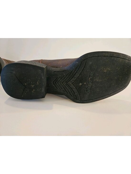 9.5D Ariat Brown Mens Leather Cowboy Boots Western Square Toe Style 10010963 - Picture 4 of 13